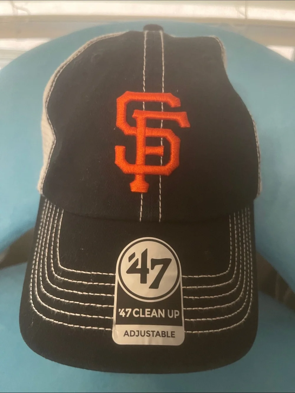 47 San Francisco Giants Black and Orange Adjustable Cap